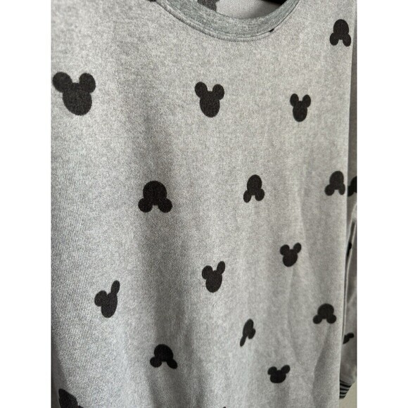 Disney Costco Women's Pajama Sweatshirt Size Large Mickey Mouse Print Multicolor - Picture 6 of 6
